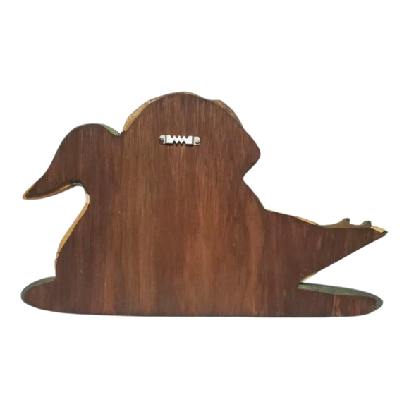 Lab And Duck Wood Intarsia Wall Hanging  Handcrafted Scroll Saw Art. - Picture 8 of 11